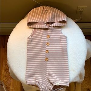 Lulu and Roo hooded beach romper